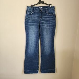Wrangler Denim Jeans Women's Blue Size 9 / 34 Wide Leg flare leg